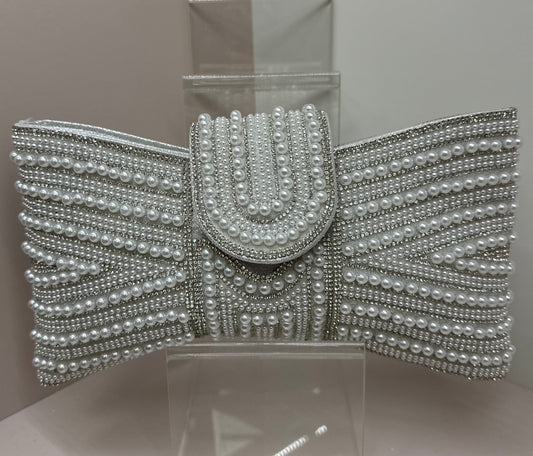 Pearl & Diamanté Clutch Bag