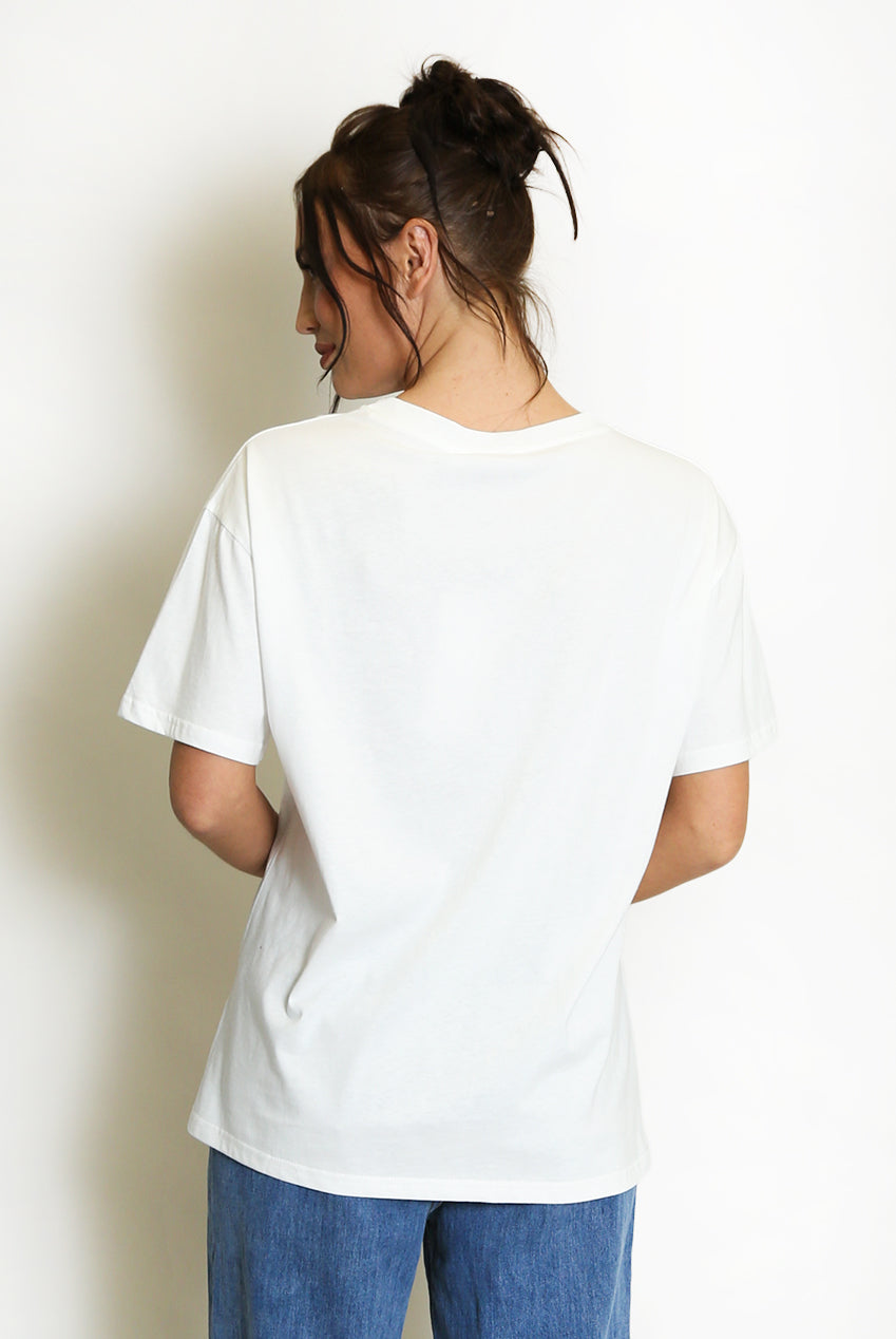 Blue Love Heart Motif T-Shirt