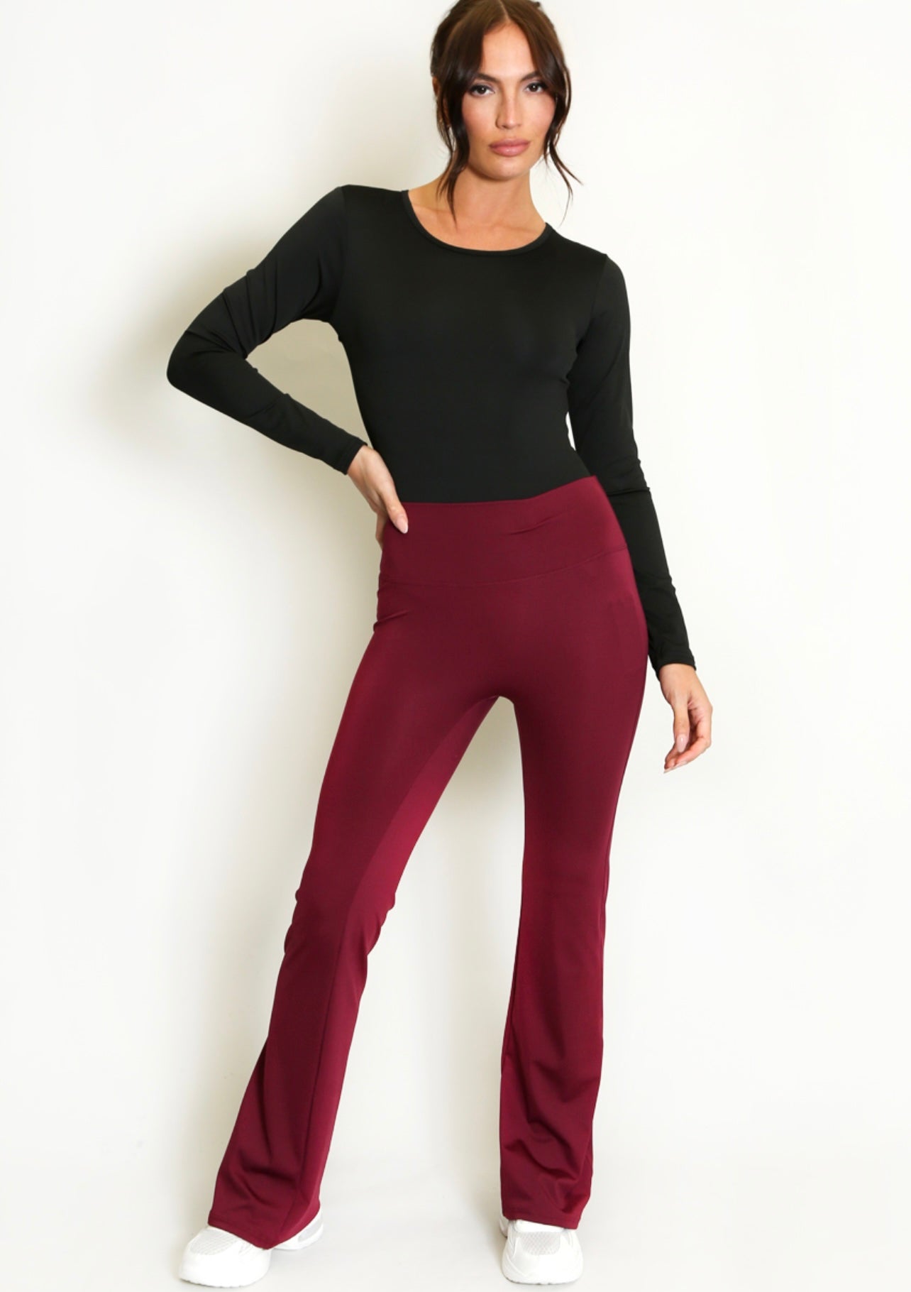Black Long Sleeve Active Bodysuit