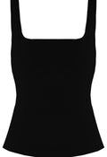 Black Square neck Tailored Top