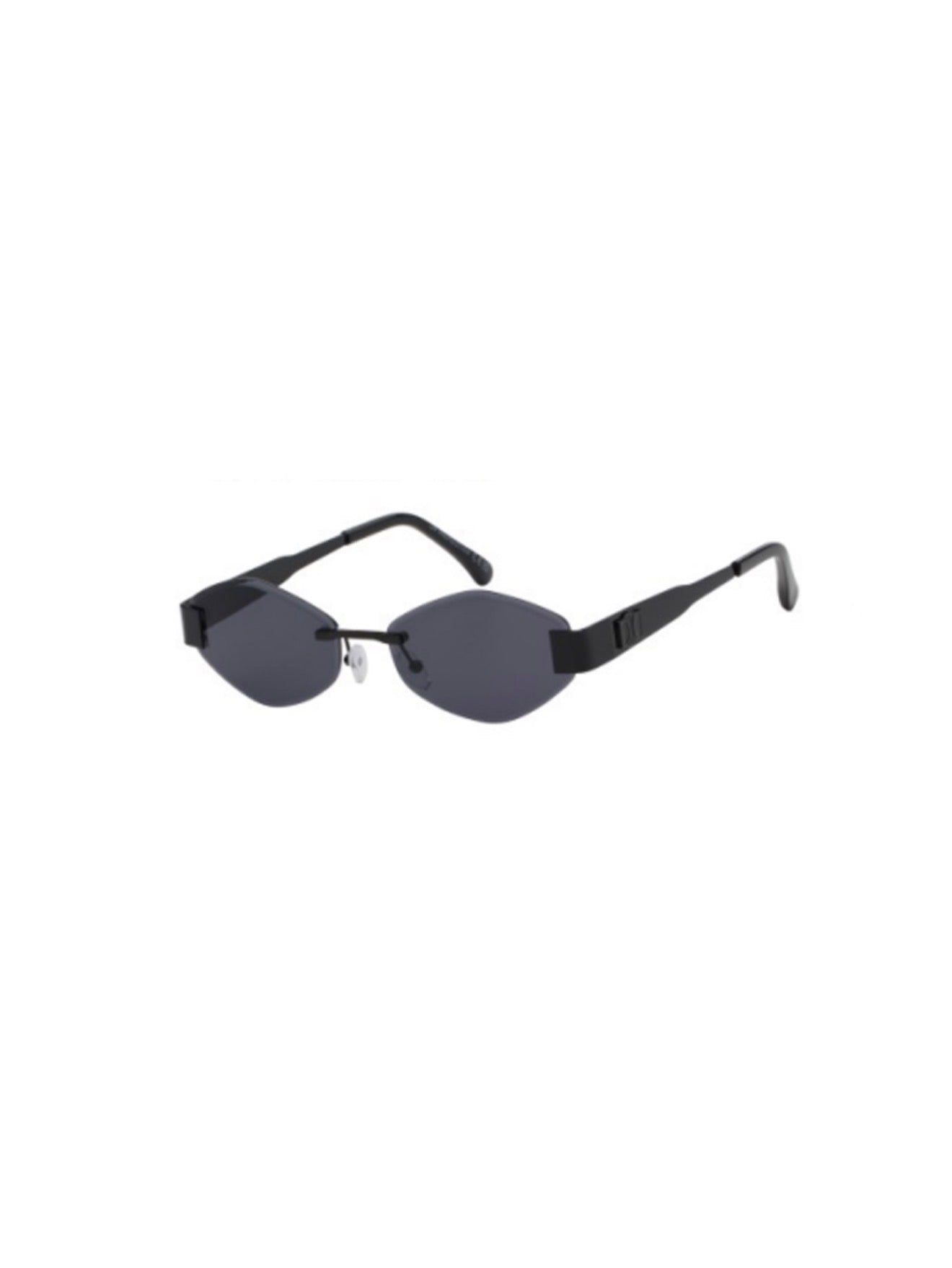 Triomphe Rimless Sunglasses With Chunky Arm