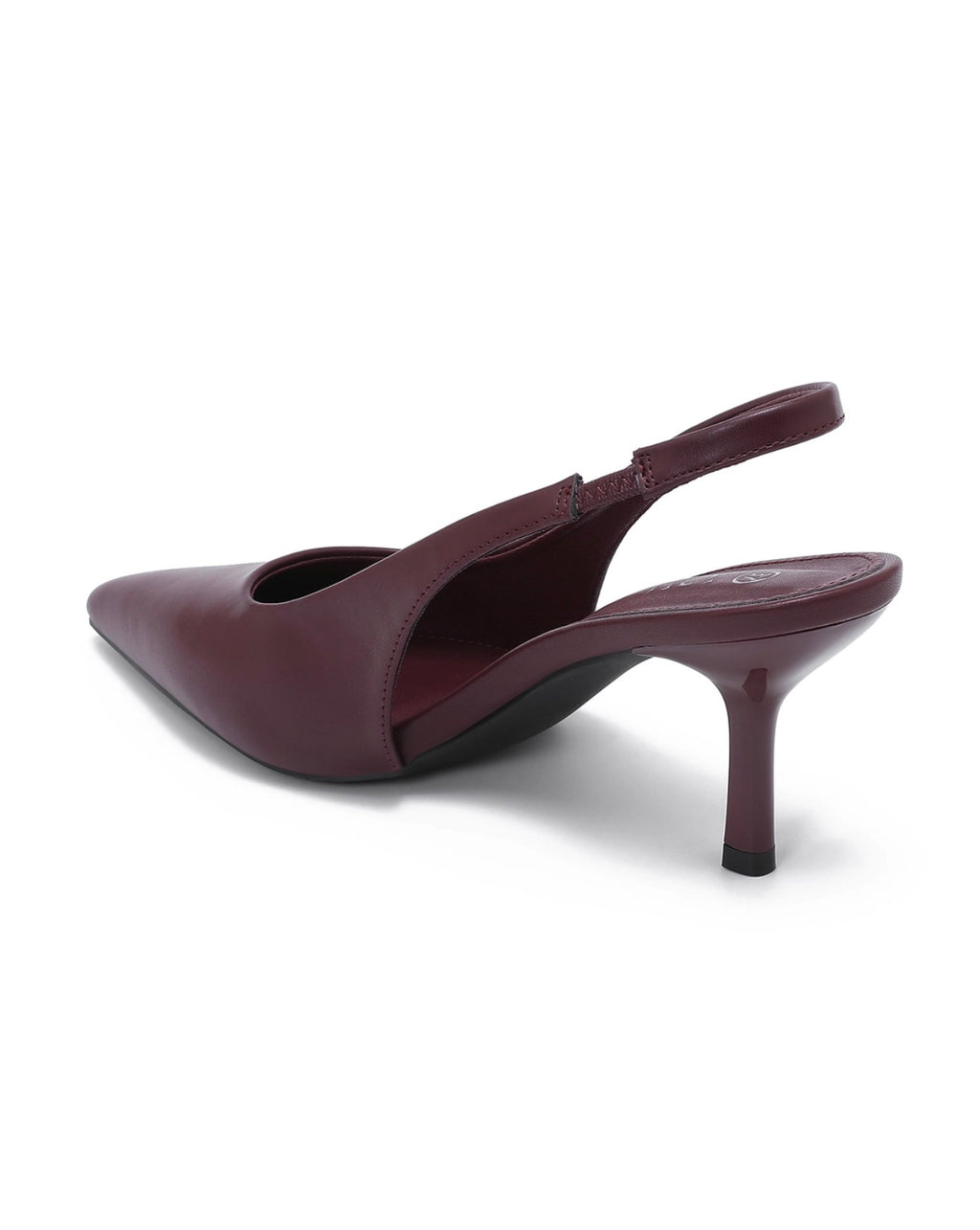 Wine Women's Pointed-Toe Slingback Pumps