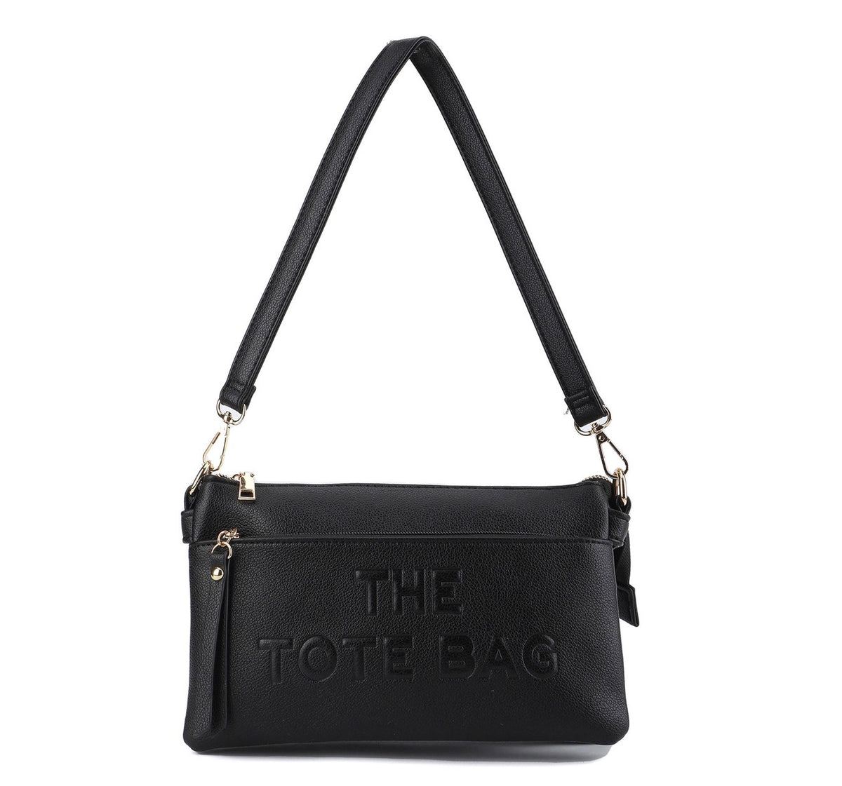 Zip Top 3 Compartments Crossbody Handbag
