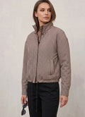 Taupe Gingham Check Jacket