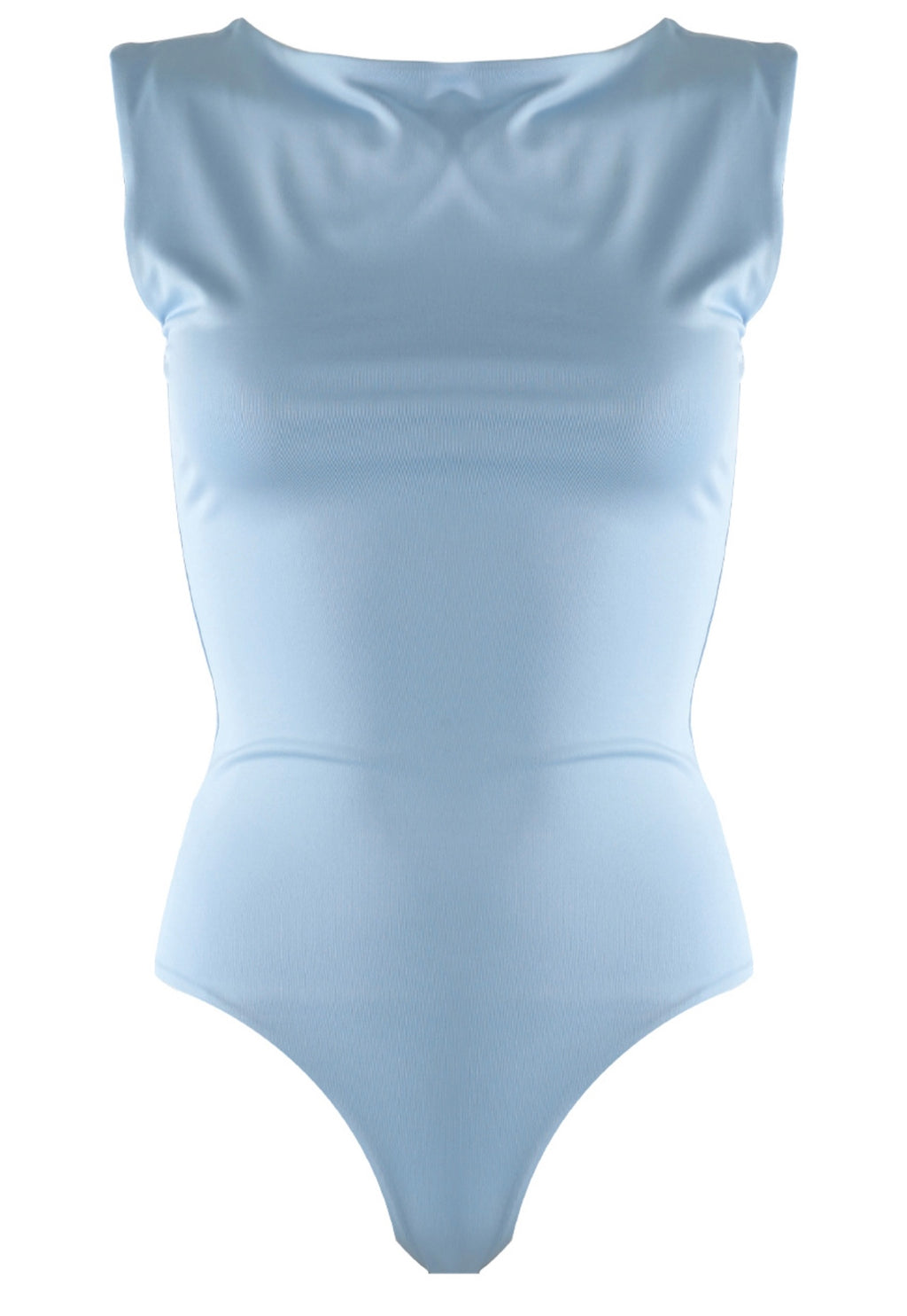 Blue Sleeveless Bodysuit