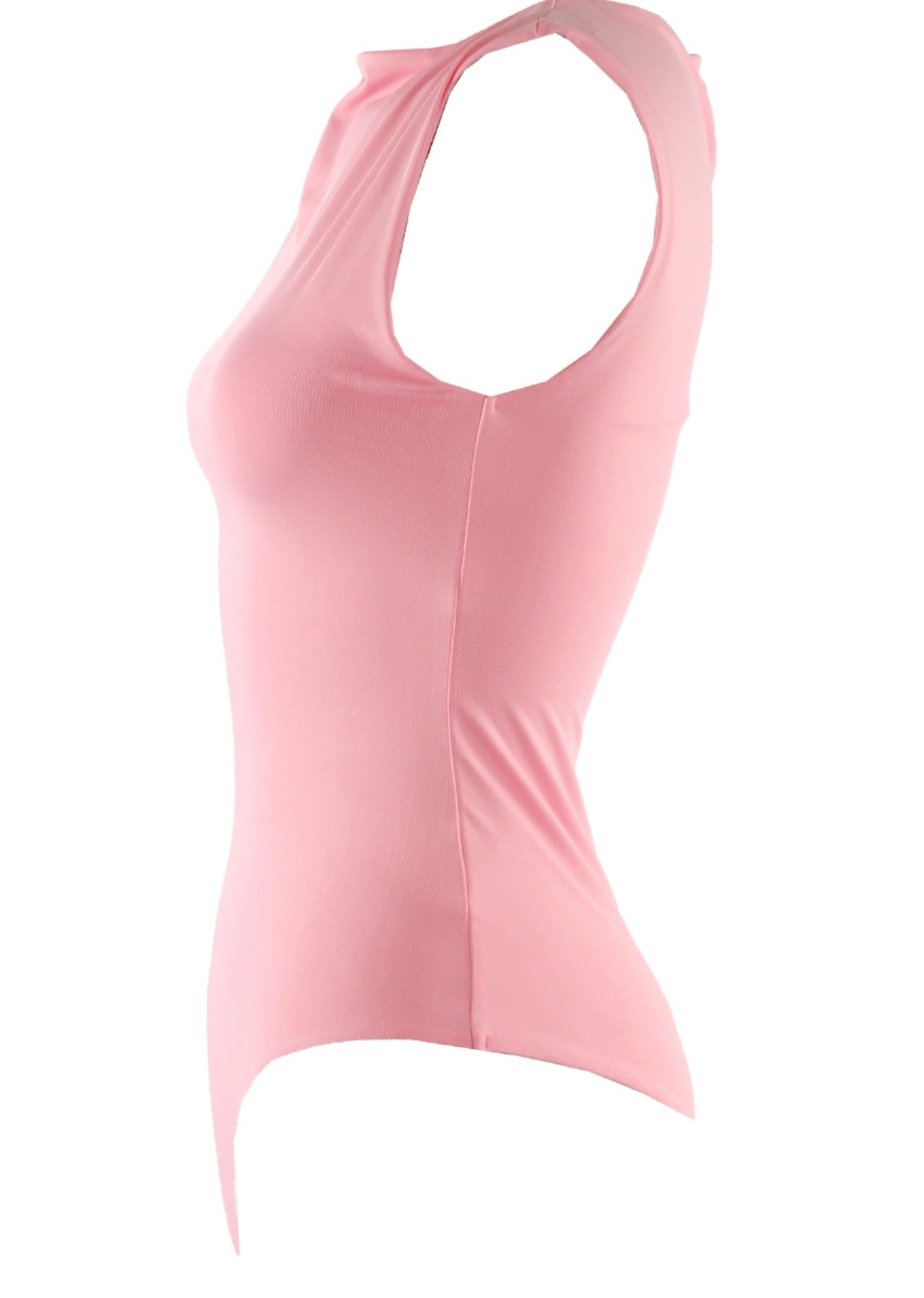 Pink Sleeveless Bodysuit