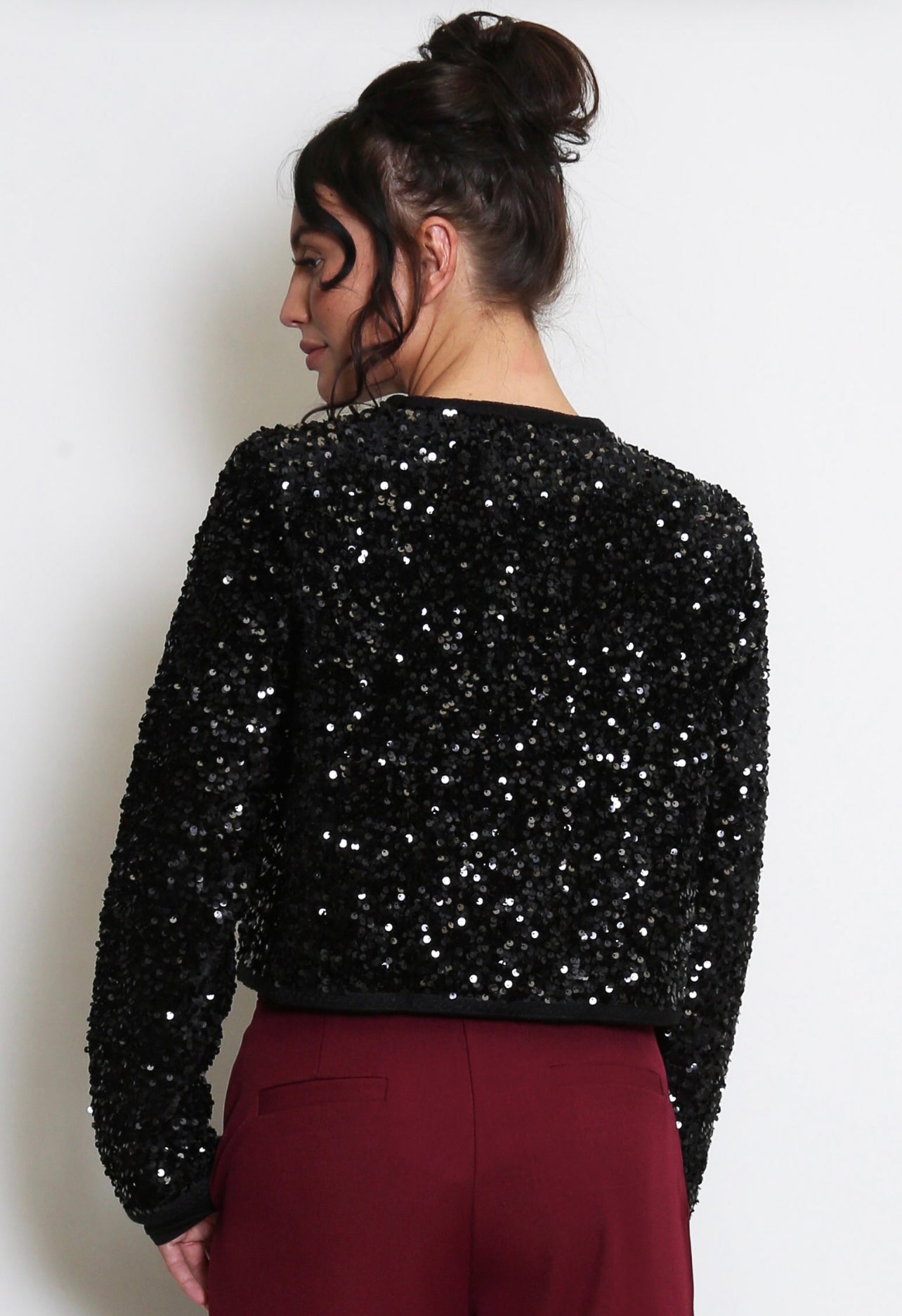 Black Sequin Blazer