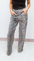 Leopard Dad Fit Jeans