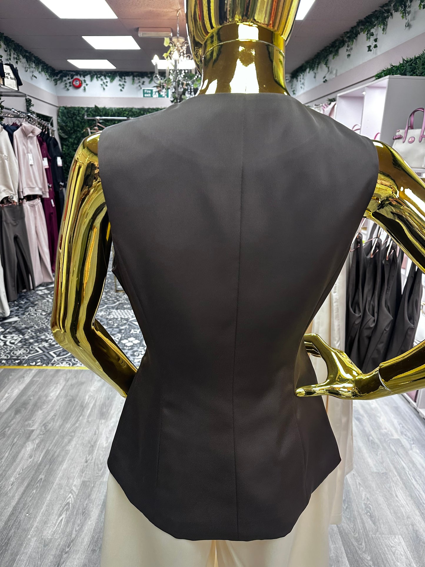 Brown Satin Waistcoat