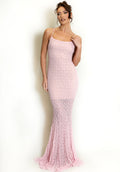 Pink Lace Cami Maxi Dress