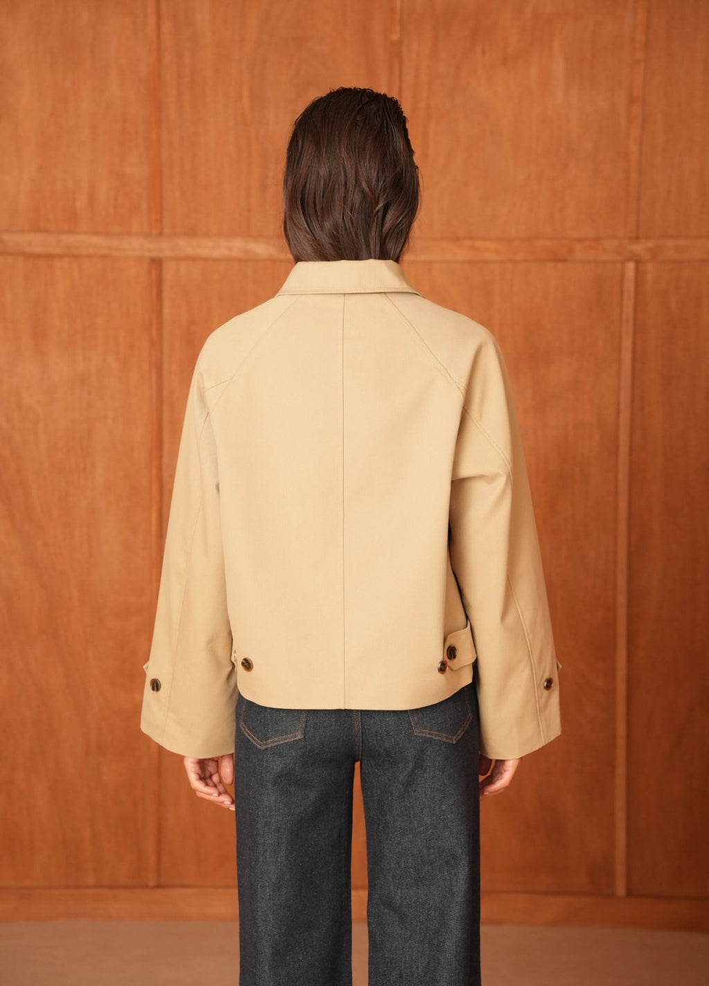 Camel Short Body Trench Coat