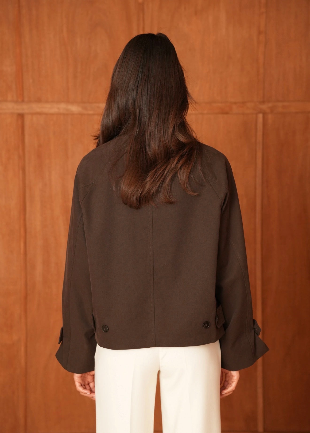 Brown Short Body Trench Coat