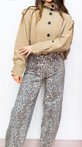 Camel Cropped Jacket