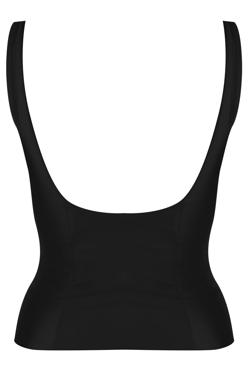 Black Square Neck Cami Top