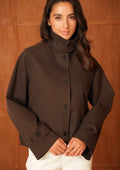 Brown Short Body Trench Coat