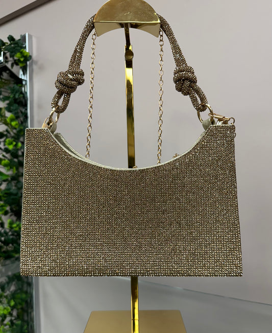 Gold Knot Handle Bag