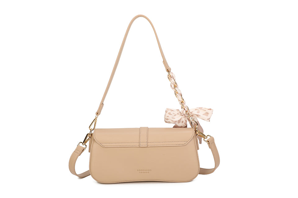 Bow Detail Ribbed Handbag