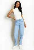 Blue Washed Mom Jeans
