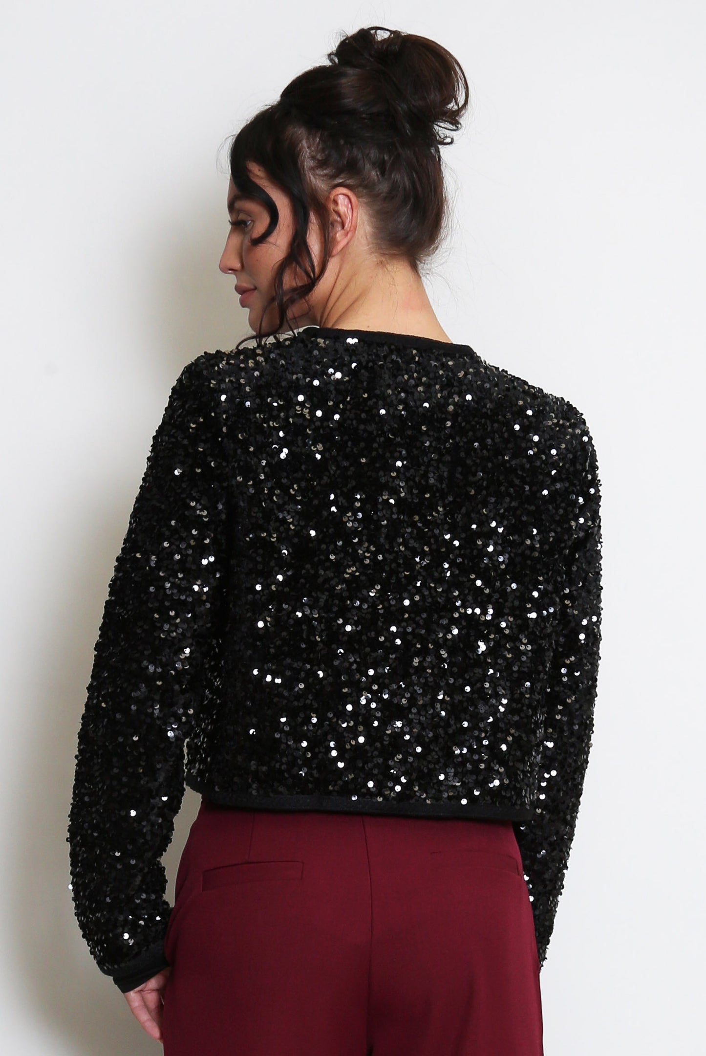 Black Sequin Blazer