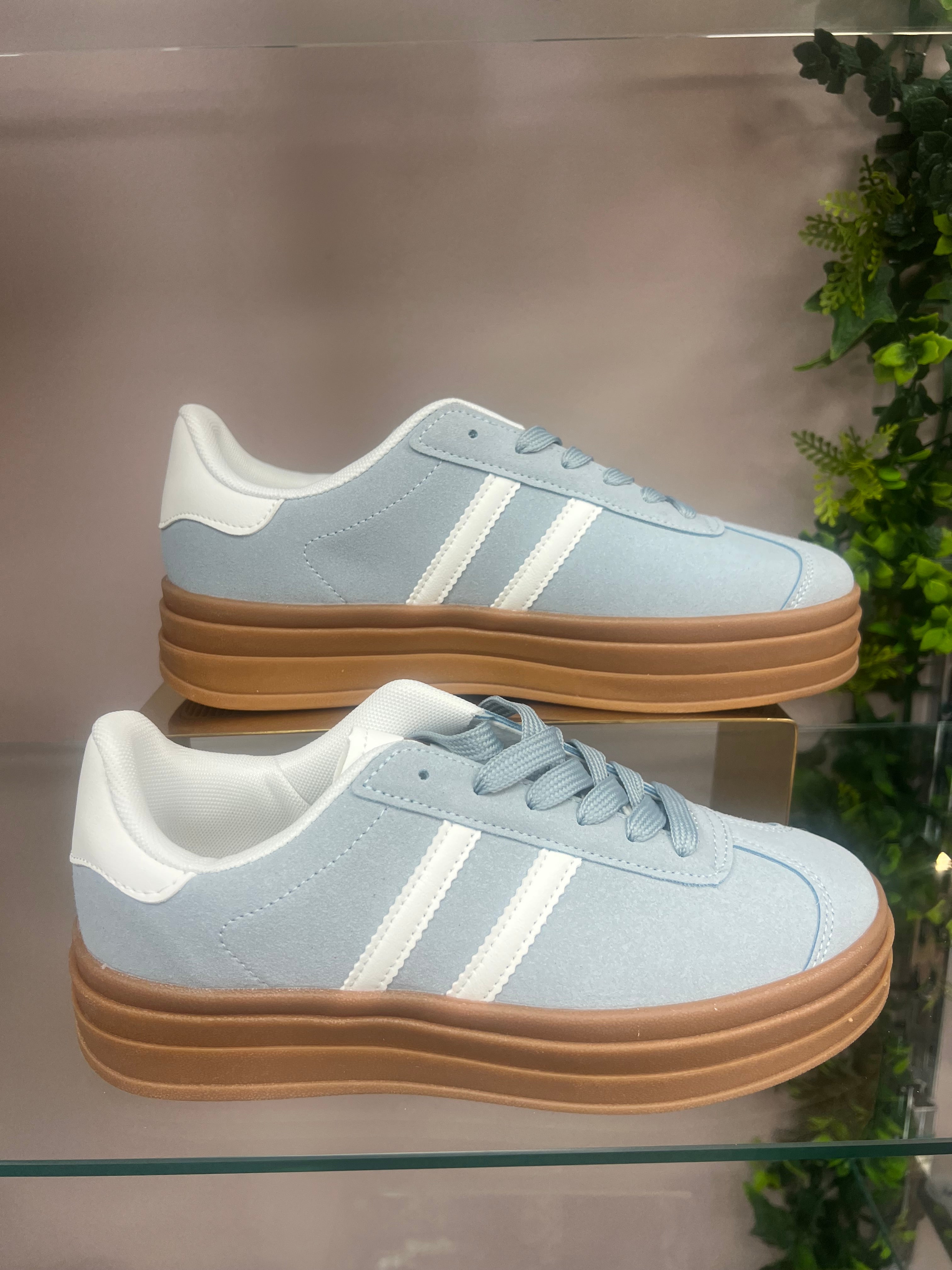 Blue Side Stripe Trainer