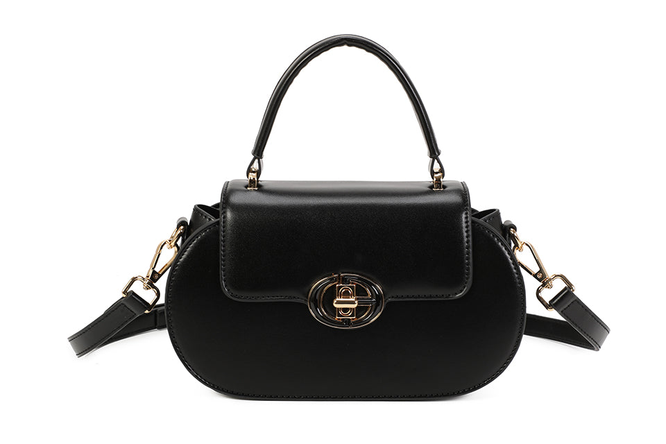 Buckle Detail Hold Handle Bag