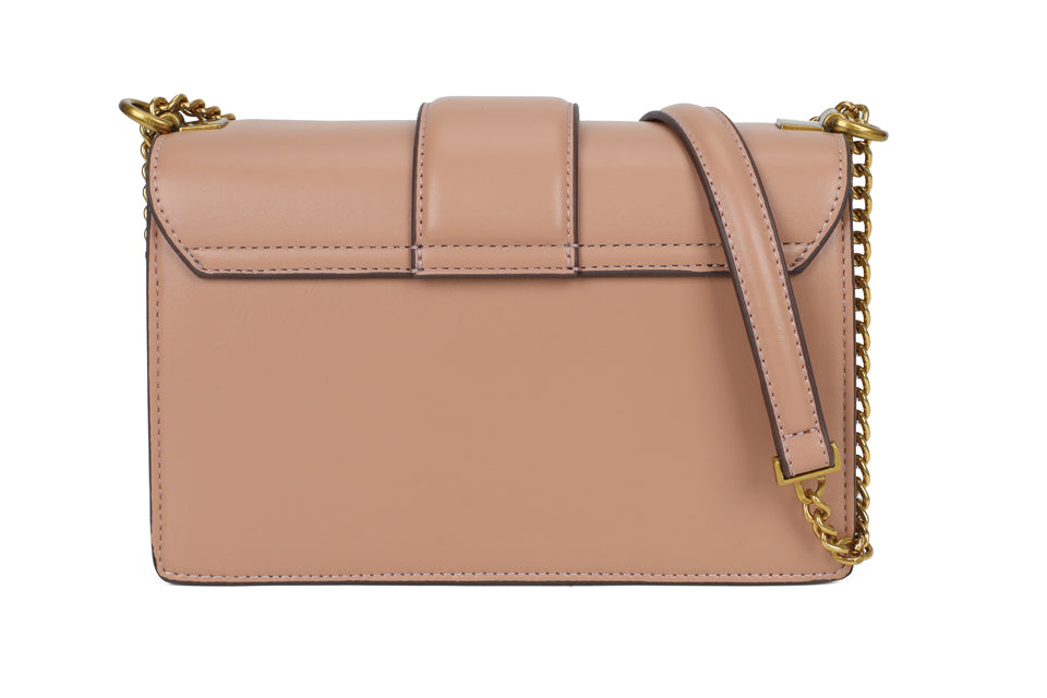 Gold Chain Detail Buckle Handbag