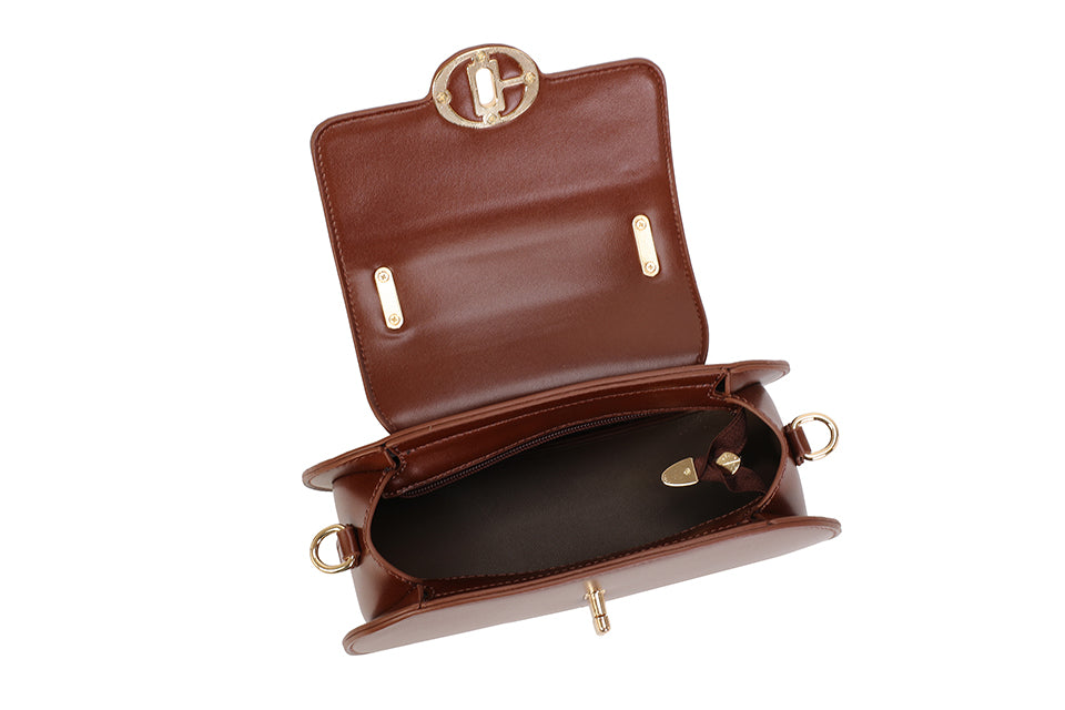 Buckle Detail Hold Handle Bag