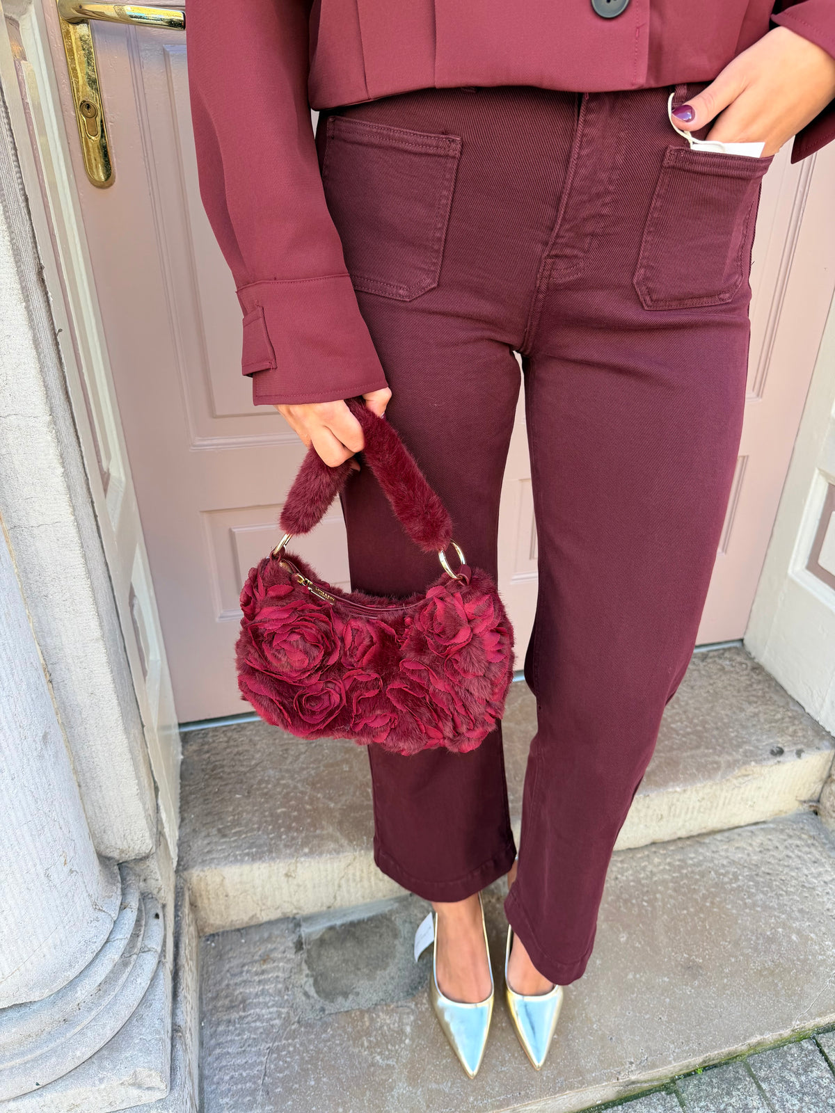 Rose Detail Handbag