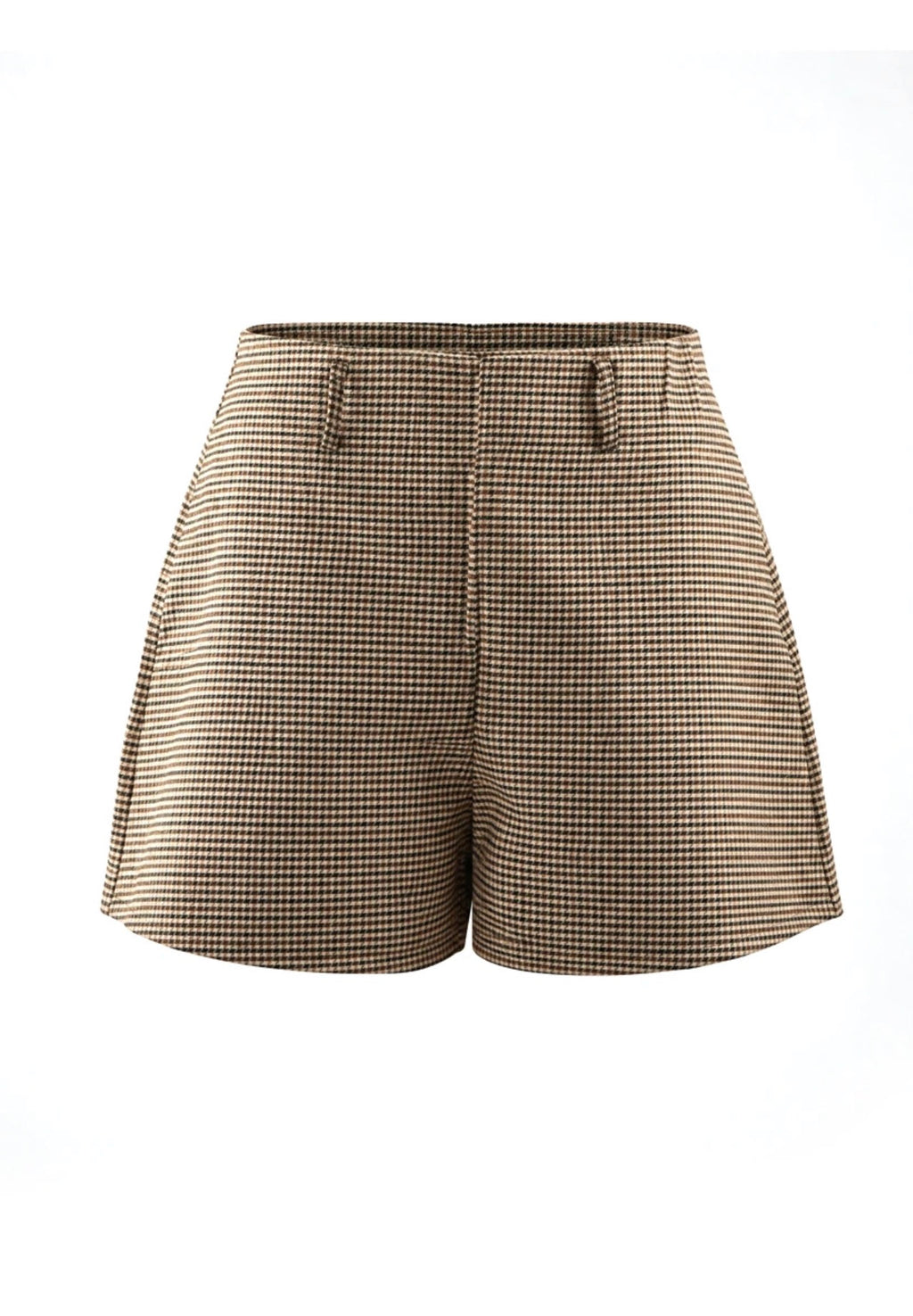 Brown Tweed Shorts