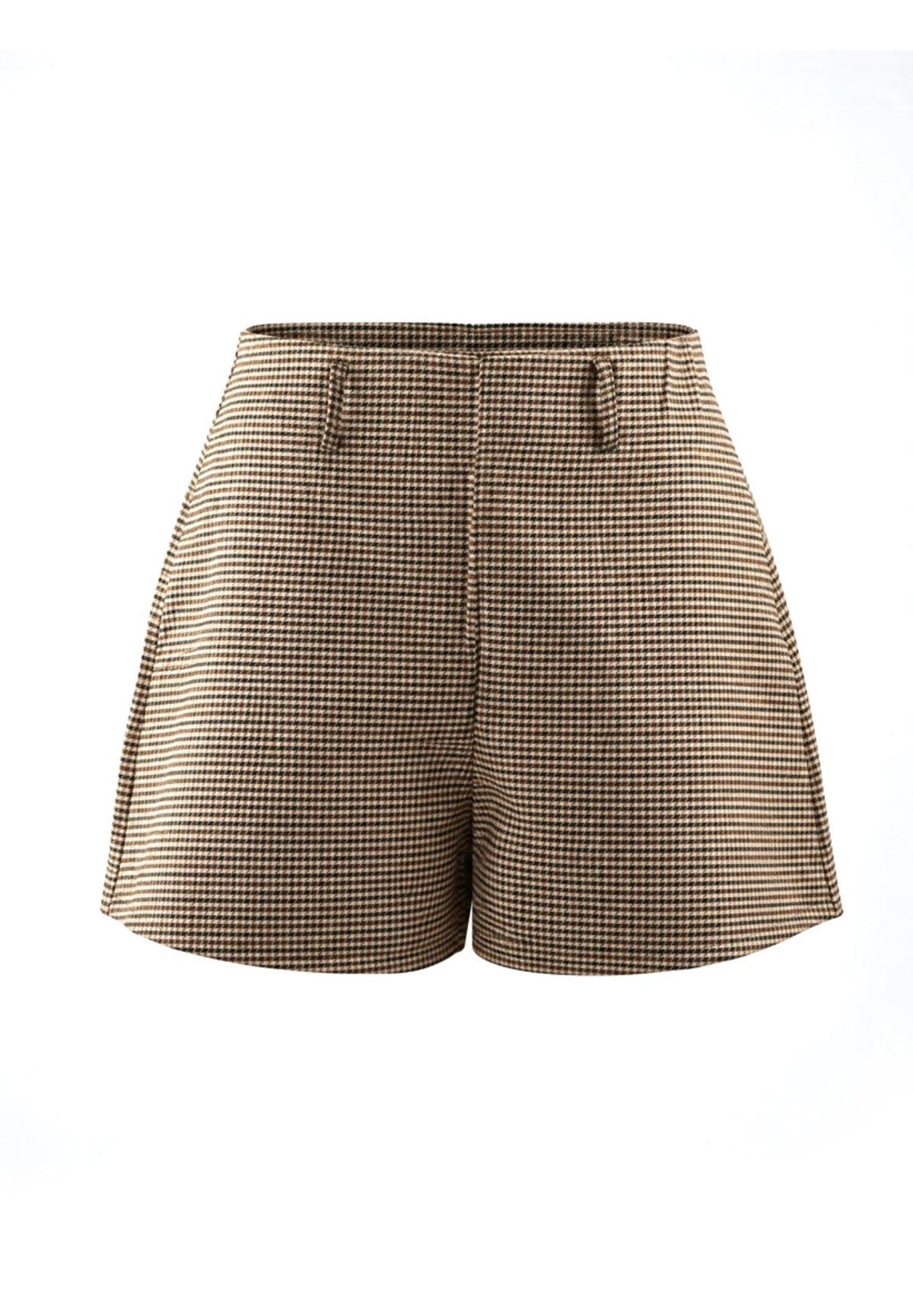 Brown Tweed Shorts