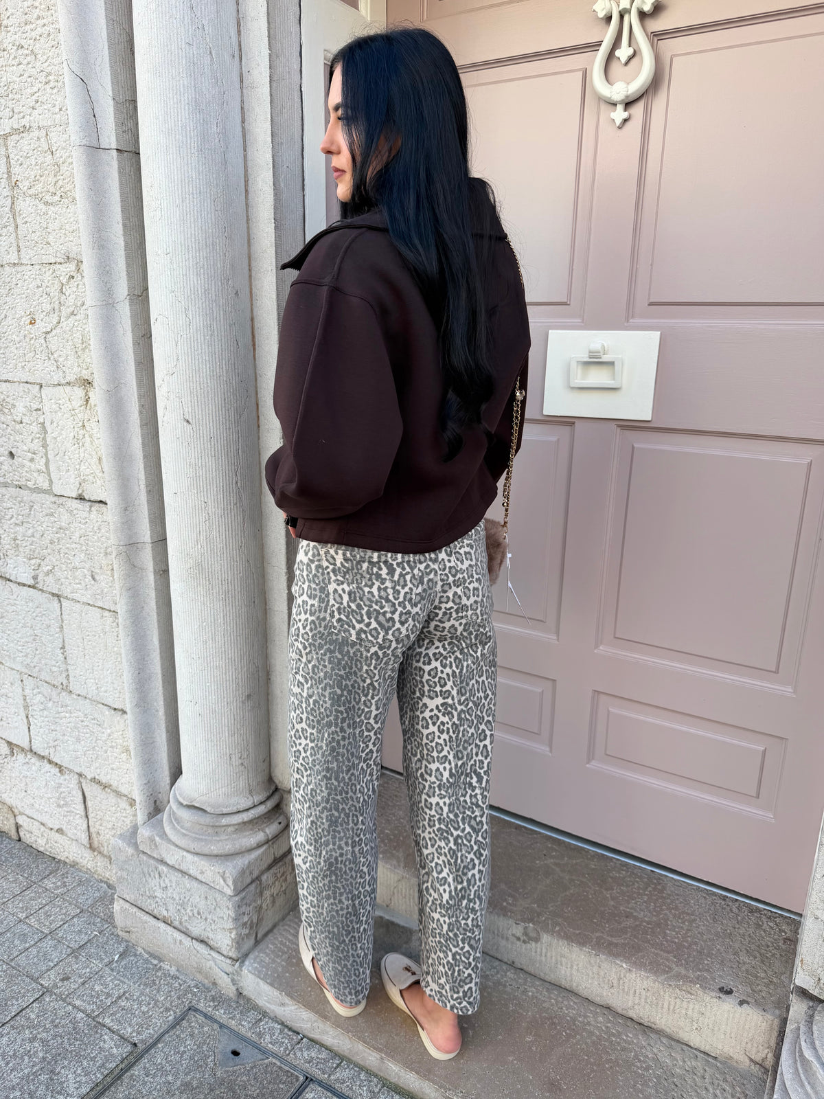 Leopard Barrel Laulia Jeans