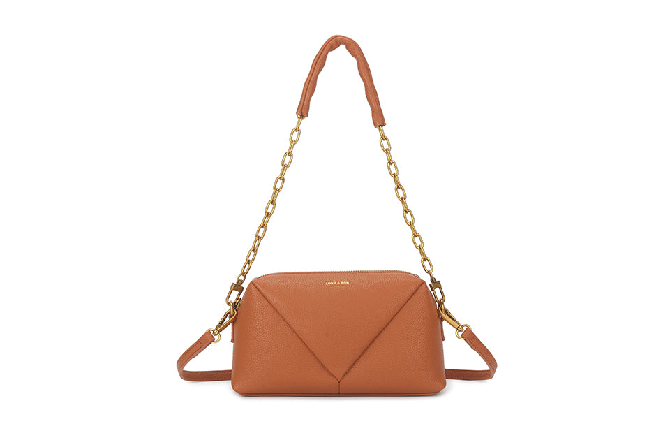 Gold Detail Chain Handle Handbag