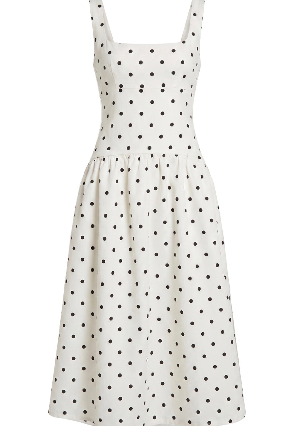 White Polka Dot Skater Dress