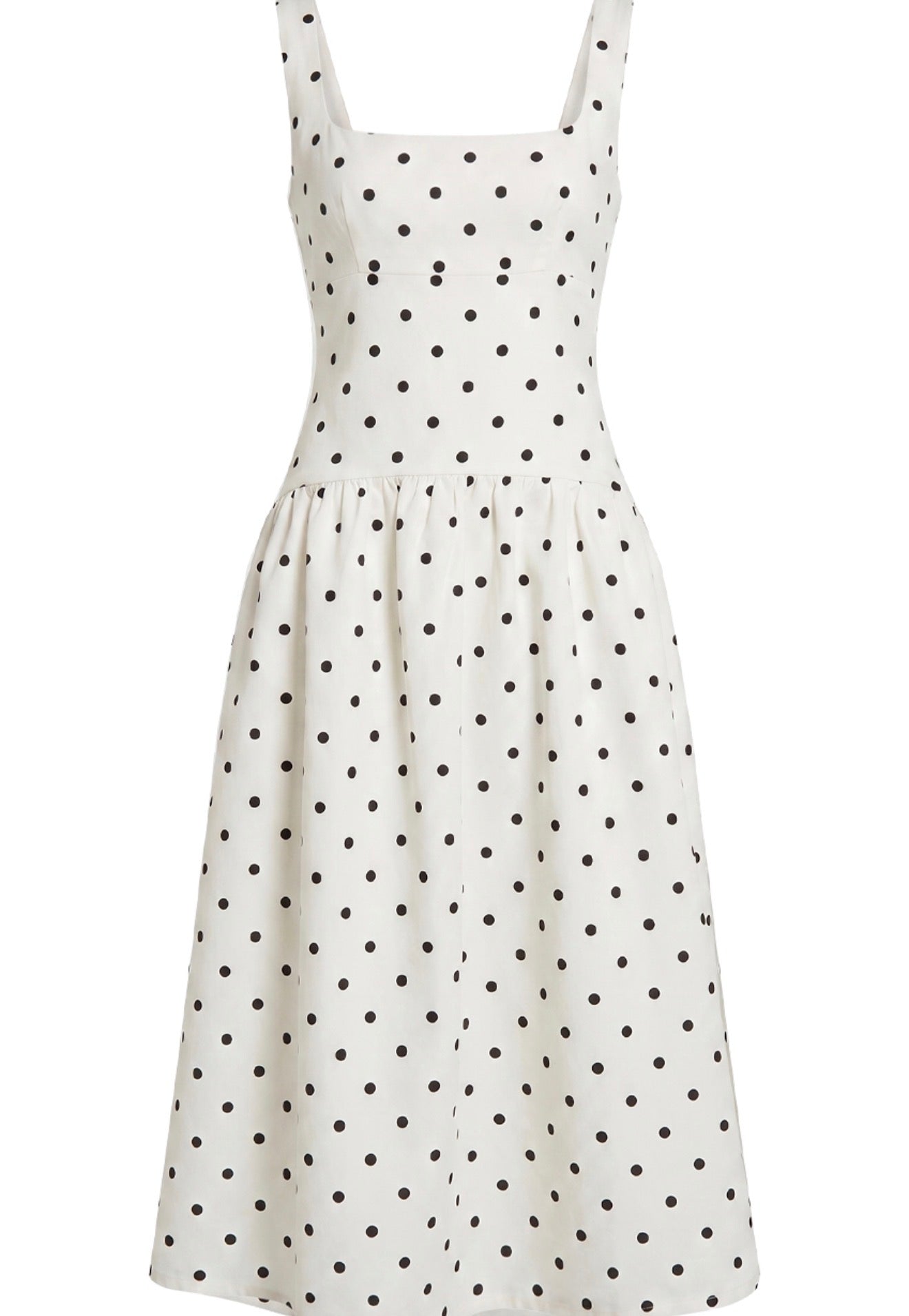 White Polka Dot Skater Dress