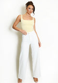 White Wide Leg Jeans