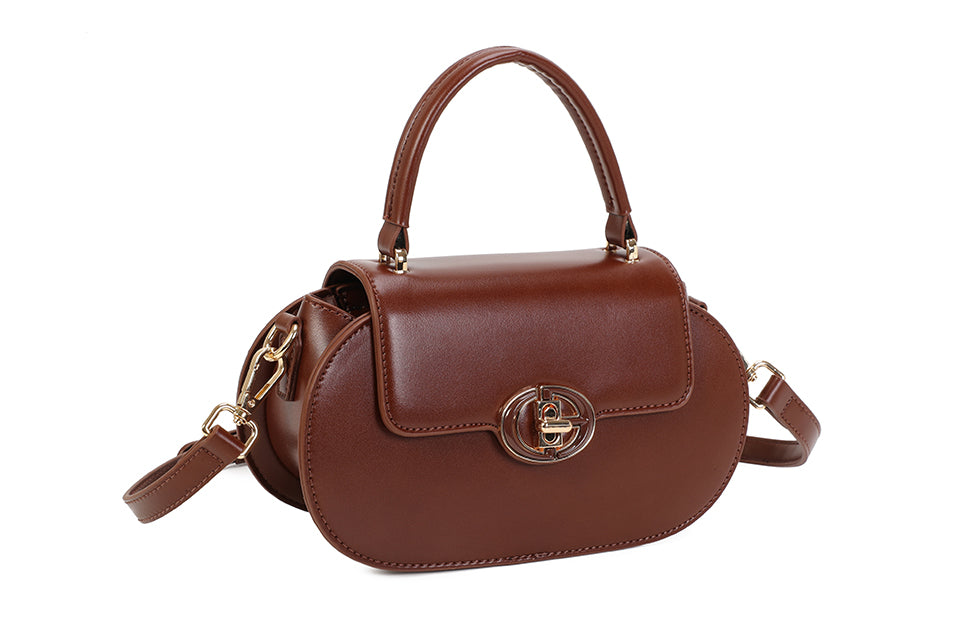 Buckle Detail Hold Handle Bag