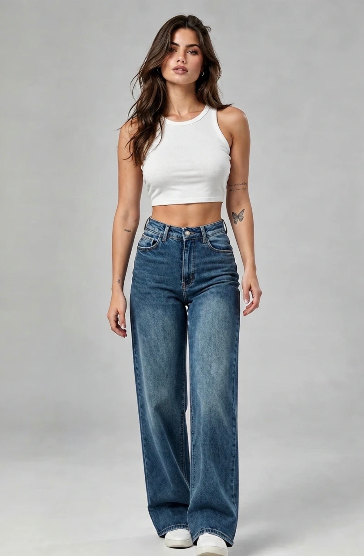 Blue Dad Fit Denim Jeans