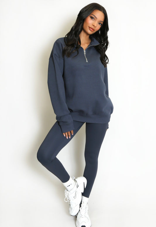 Half Zip Sweatshirt