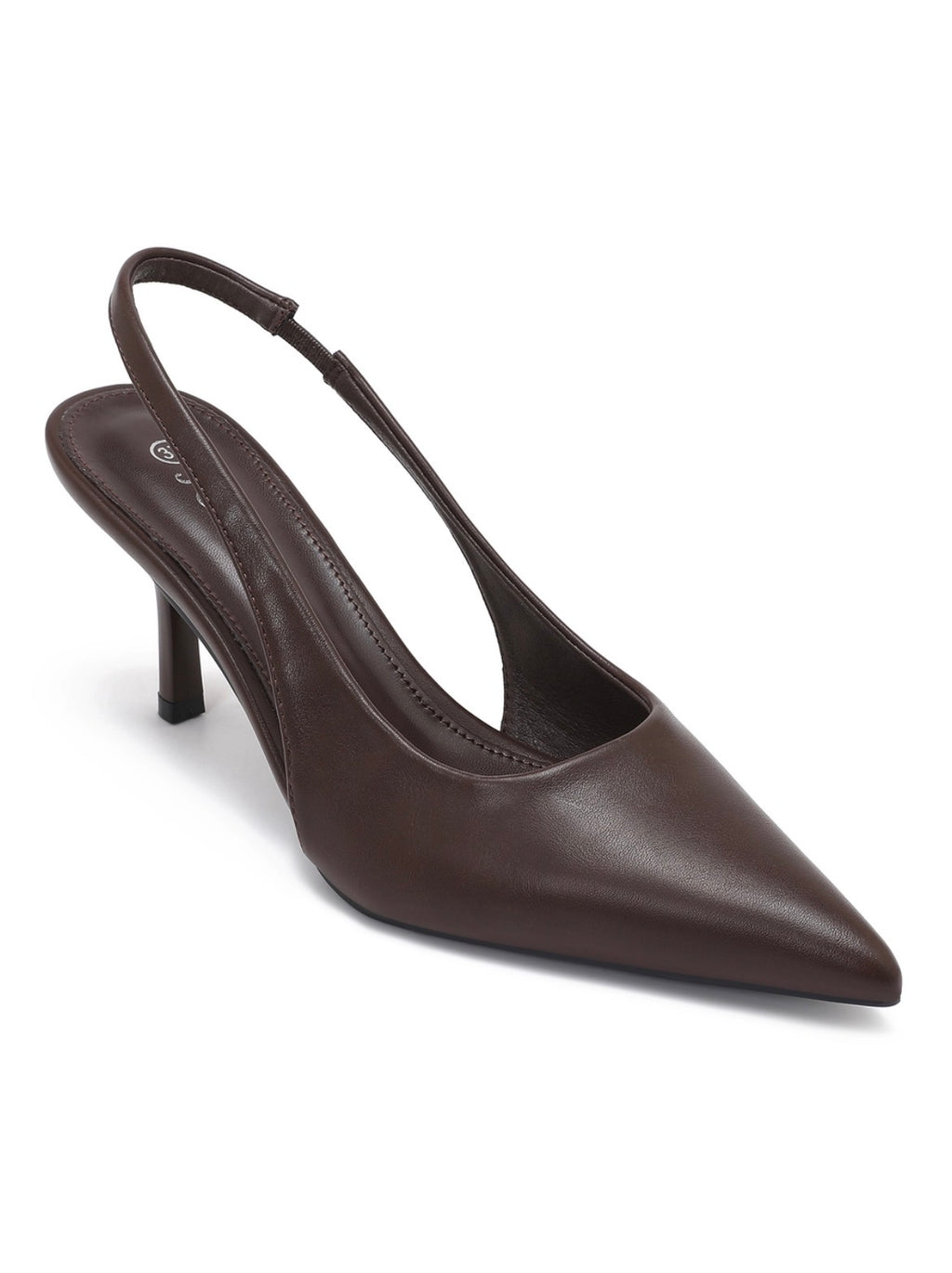Brown Women's Pointed-Toe Slingback Pumps
