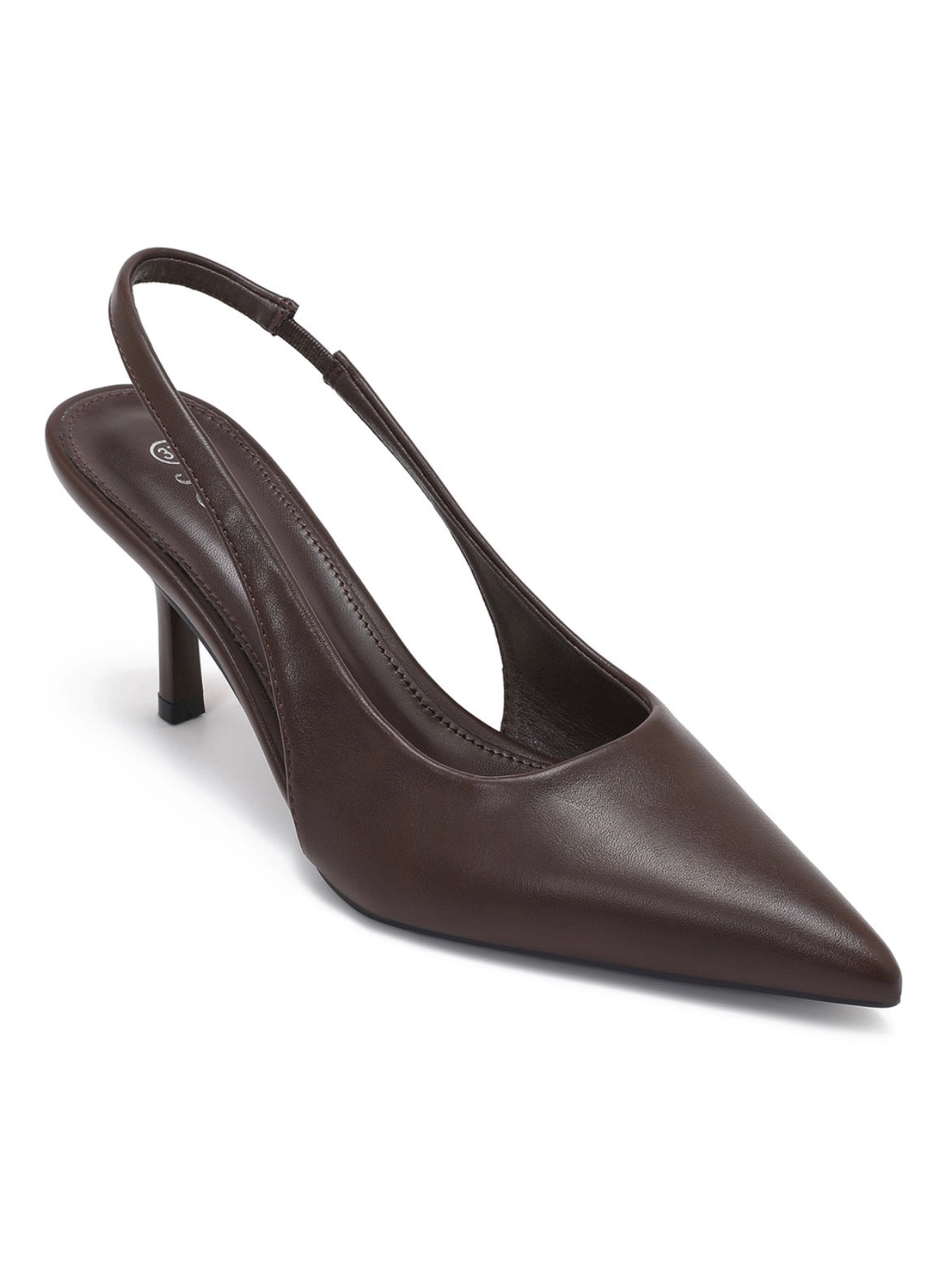 Brown Women's Pointed-Toe Slingback Pumps
