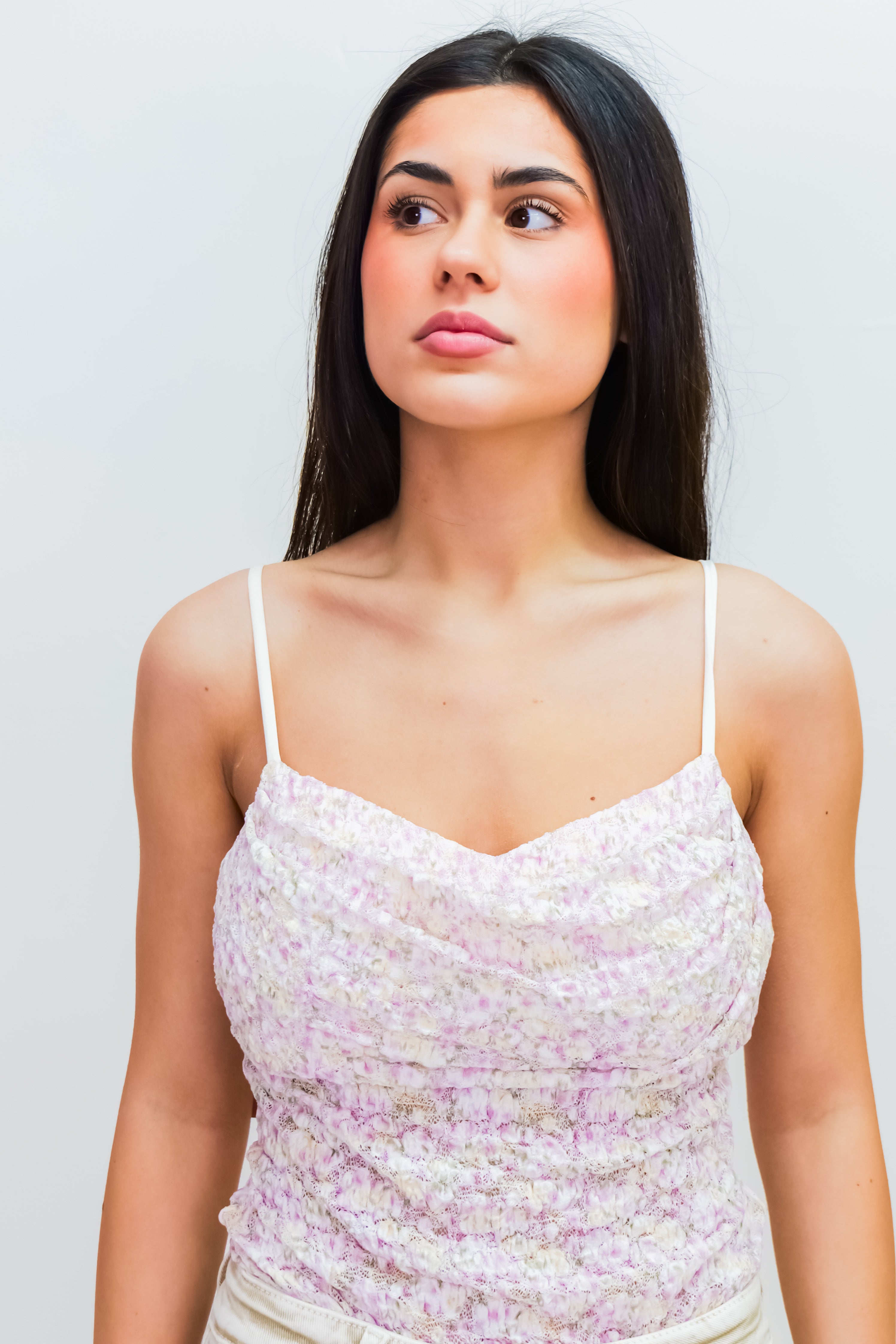 Lilac Coloured Mesh Bodysuit