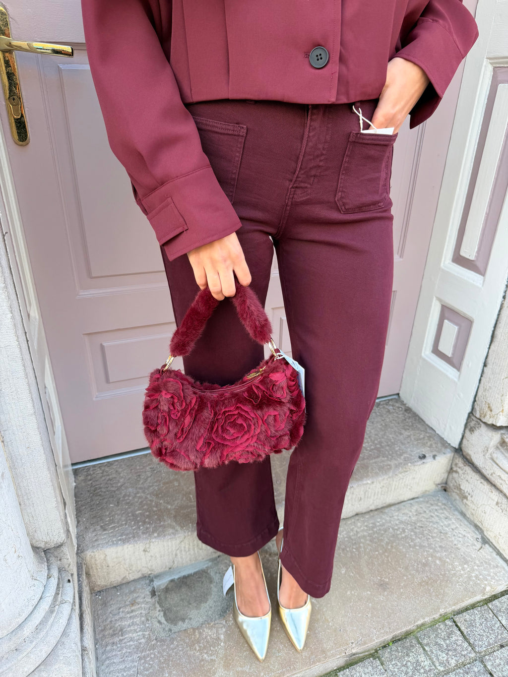 Rose Detail Handbag