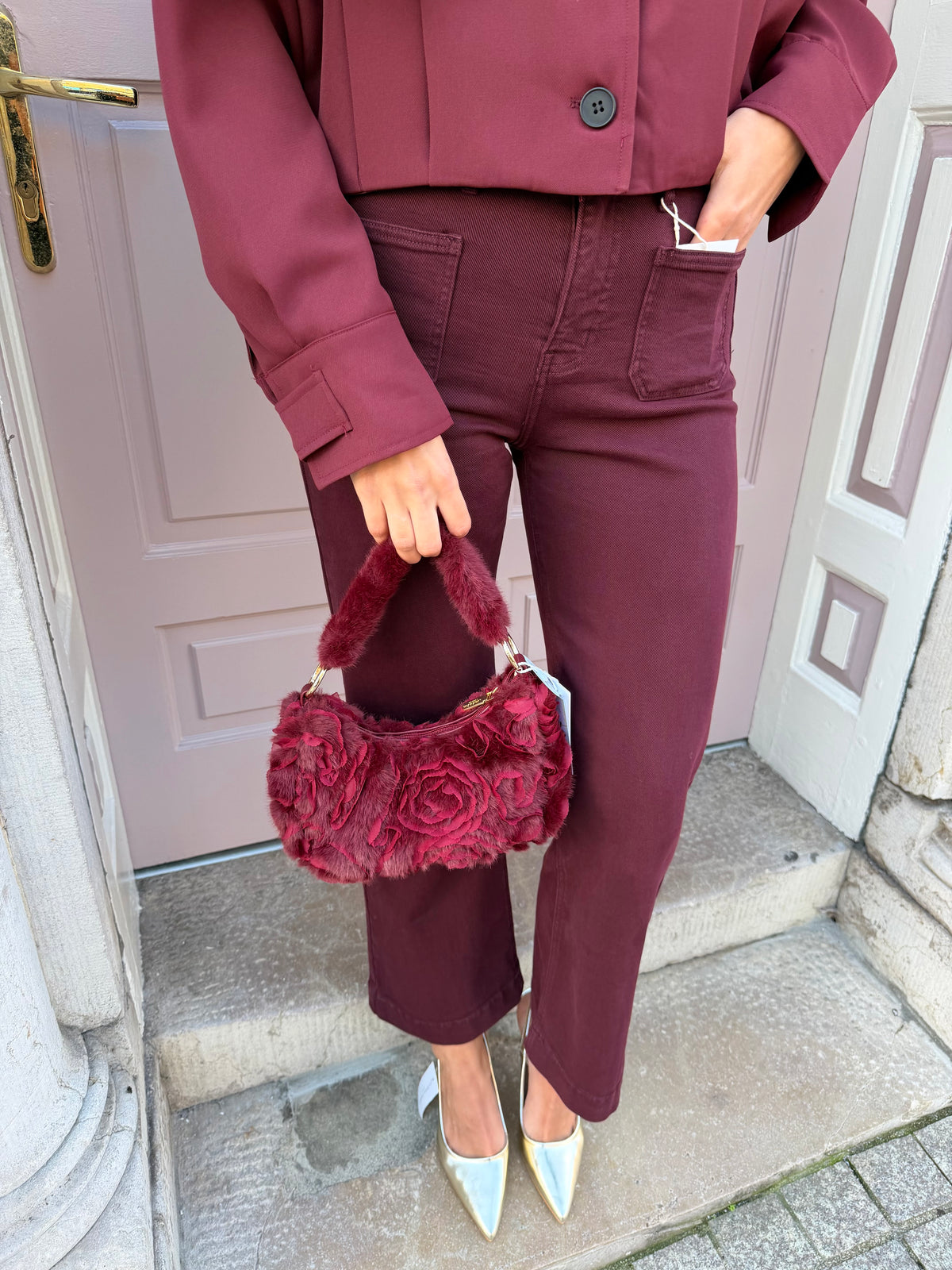 Rose Detail Handbag
