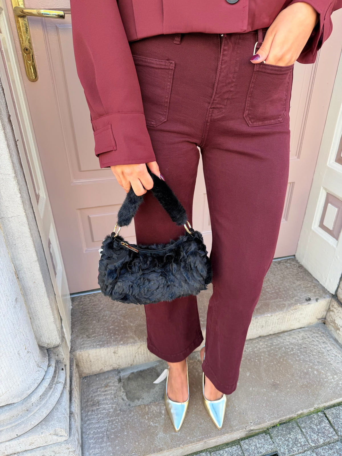 Rose Detail Handbag