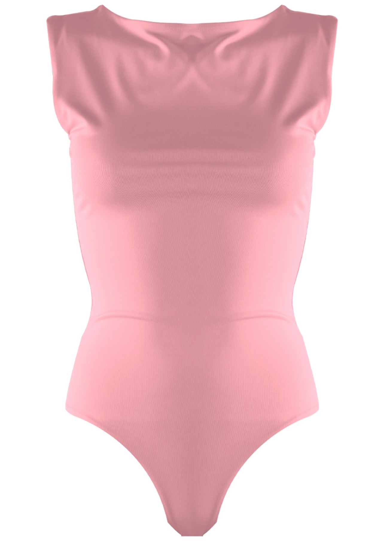 Pink Sleeveless Bodysuit