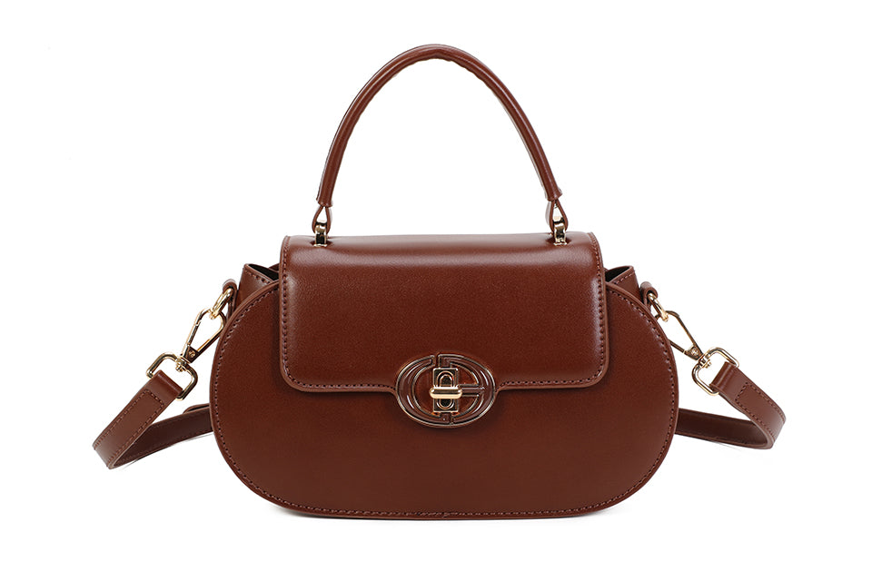 Buckle Detail Hold Handle Bag