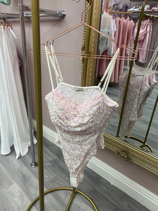 Lilac Coloured Mesh Bodysuit