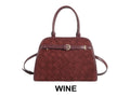 Pattern Detail Buckle Handbag