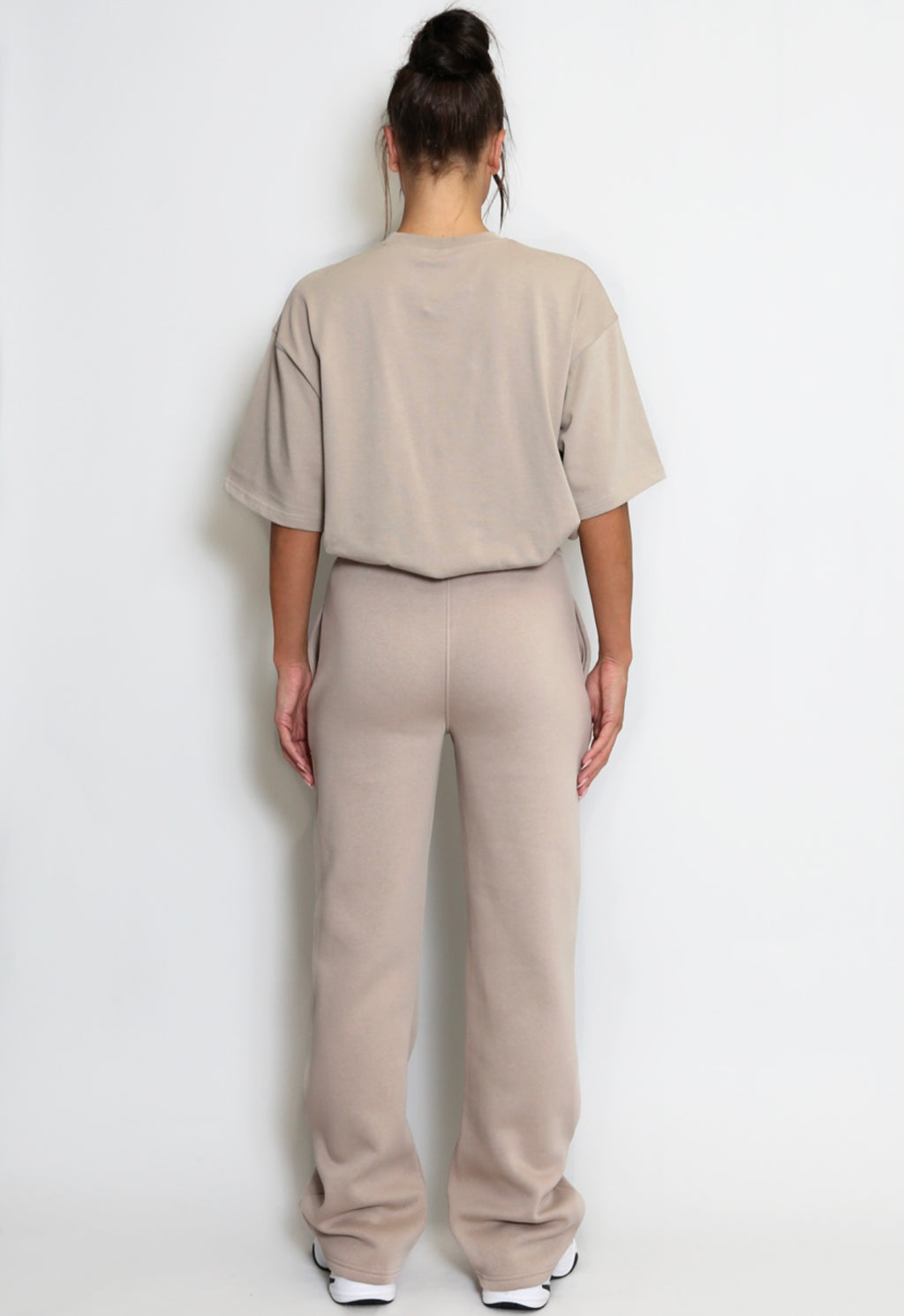Taupe Luxe Iconic Wide Leg Jogger