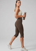 Brown Capris Leggings